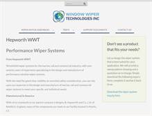Tablet Screenshot of hepworthwwt.com